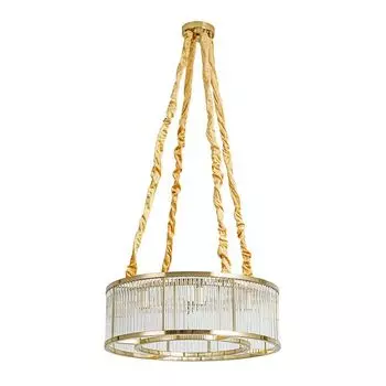 люстра подвесная ARTE LAMP Anetta E14 8х40Вт металл медь