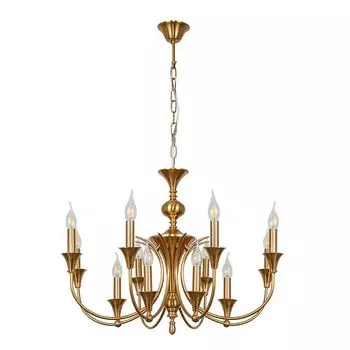 люстра подвесная ARTE LAMP Collonetta E14 12х40Вт металл медь