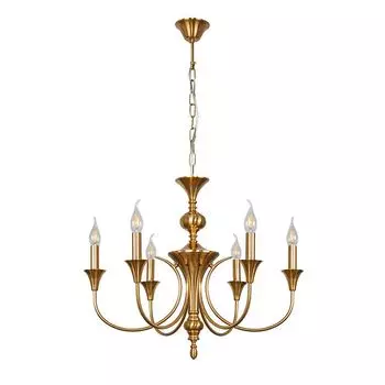 люстра подвесная ARTE LAMP Collonetta E14 6х40Вт металл медь