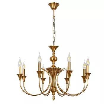 люстра подвесная ARTE LAMP Collonetta E14 8х40Вт металл медь