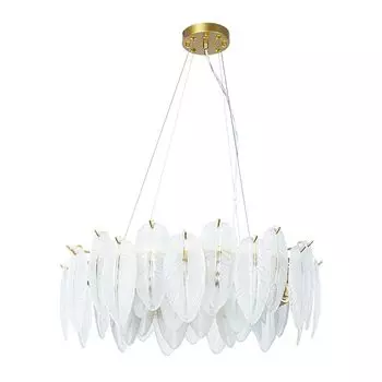 люстра подвесная ARTE LAMP Evie E14 8х40Вт металл белый