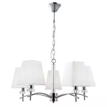 люстра подвесная ARTE LAMP Kensington E14 5х40Вт металл хром