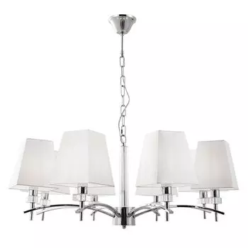 люстра подвесная ARTE LAMP Kensington E14 8х40Вт металл хром