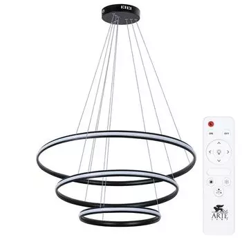 люстра подвесная ARTE LAMP Meridiana LED 1х145Вт металл черный