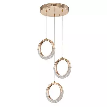 люстра подвесная ARTE LAMP Montana LED 1х12Вт металл золото