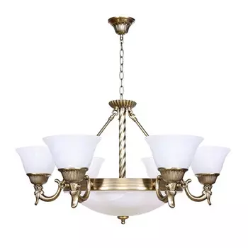 люстра подвесная БАЛТИЙСКИЙ СТИЛЬ Бронза 9xЕ27 60Вт металл