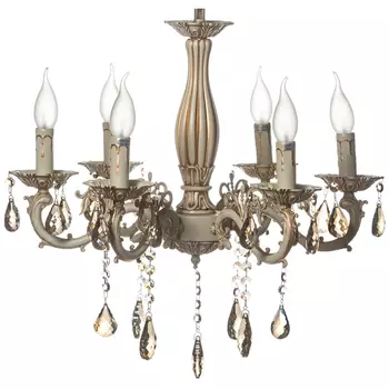 люстра подвесная LAMPLANDIA Iris 6x60Вт E14 без плафонов