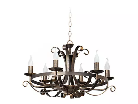 люстра подвесная VITALUCE Dekker 6x60Вт E14 без плафонов,металл