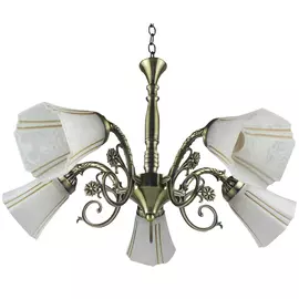 люстра подвесная CAIMAN Rosati 5x60Вт E27 стекло,металл