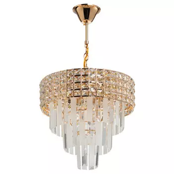 люстра подвесная De CITY Бриз 6х60Вт E27 хрусталь