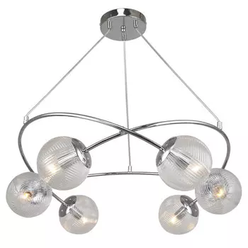 люстра подвесная ESCADA Molecule 6х40Вт Е14 хром