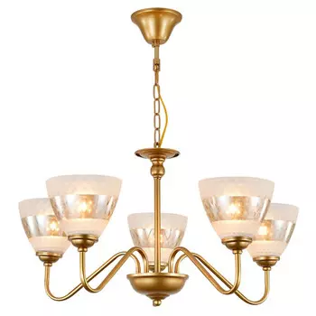 люстра подвесная ESCADA Ruth 5х40Вт Е27 золото белый