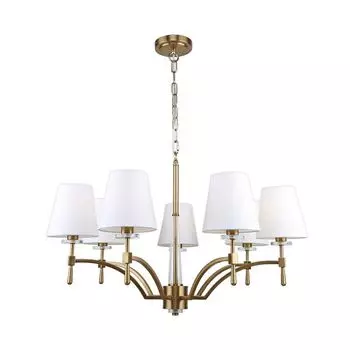 люстра подвесная ESCADA Suite 7х40Вт Е14 хрусталь бронза