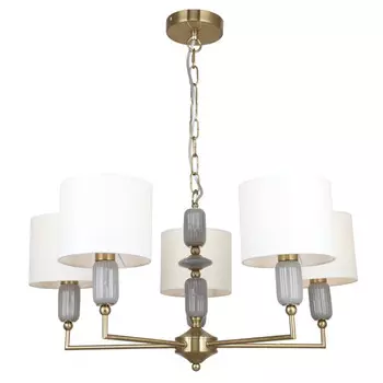 люстра подвесная ESCADA Symphony 5х40Вт Е14 белый