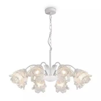 люстра подвесная FREYA Aileen E27 8х60Вт белый