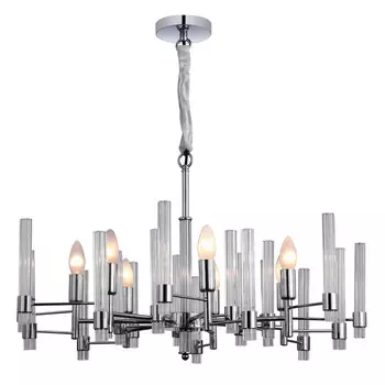 люстра подвесная FREYA Carmela E14 7х60Вт хром