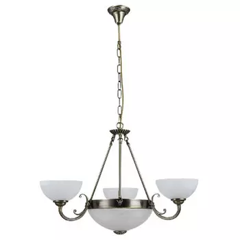 люстра подвесная FREYA Herbert E27 6х60Вт бронза