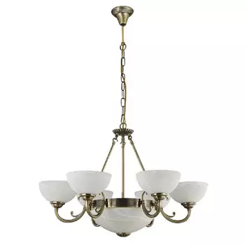 люстра подвесная FREYA Herbert E27 9х60Вт бронза