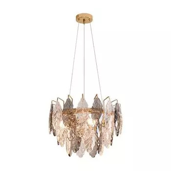 люстра подвесная FREYA Michelle E14 4х60Вт золото