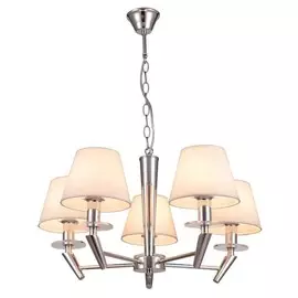 люстра подвесная FREYA Una 5х40Вт E14 хром