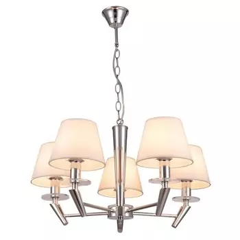 люстра подвесная FREYA Una 5х40Вт E14 хром