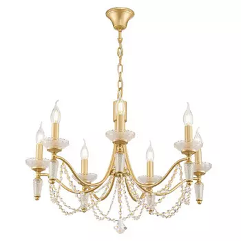 люстра подвесная FREYA Zoe E14 7х40Вт золото