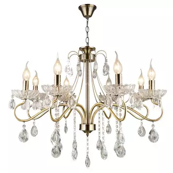 люстра подвесная HIPER Barry 8х40Вт E14 бронза