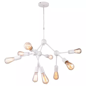 люстра подвесная HIPER Bolzano 9х60Вт E27 белый