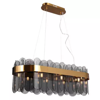 люстра подвесная HIPER Vista 10х40Вт G9 золотой