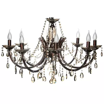 люстра подвесная LAMPLANDIA Florentina 8x40Вт E14 без плафонов,металл