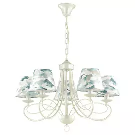 люстра подвесная LUMION Fleur E14 5х40Вт металл белый