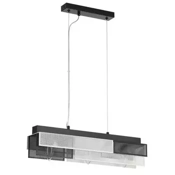 люстра подвесная LUMION Moderni Е14 3х40Вт металл черный белый