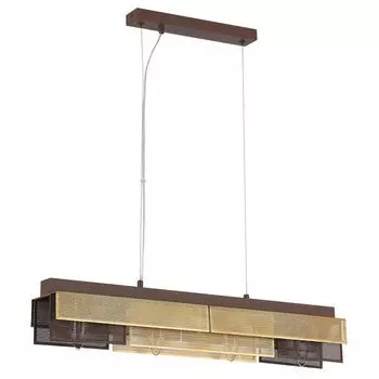 люстра подвесная LUMION Moderni Е14 4х40Вт металл кофе золотой