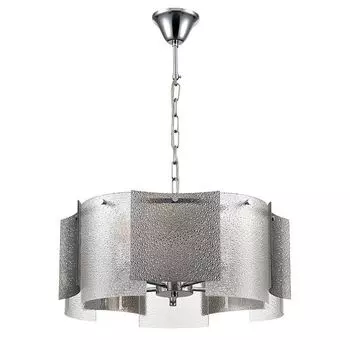 люстра подвесная LUMION Moderni E14 5х40Вт хром тонированное стекло