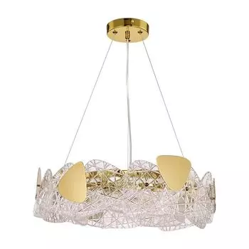 люстра подвесная LUMION Neoclassi E14 6х40Вт металл золотой прозрачный