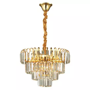 люстра подвесная LUMION Zola E14 6х40Вт золотой