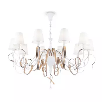 люстра подвесная MAYTONI Intreccio E14 10х40Вт белый