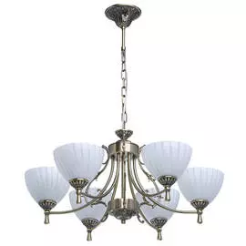 люстра подвесная MW-LIGHT Ариадна 6х60Вт E14 металл бронза