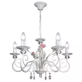 люстра подвесная ПЕТРАСВЕТ Принцесса 5х60Вт Е14 белый