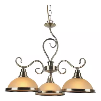 люстра подвесная Safari 3х60Вт E27 металл античная бронза