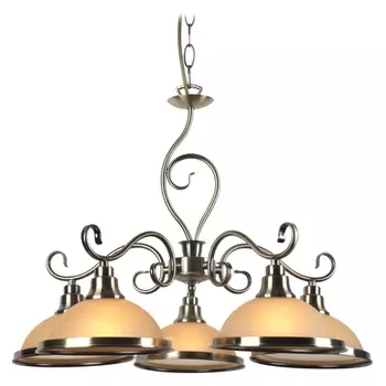люстра подвесная Safari 5х60Вт E27 металл античная бронза
