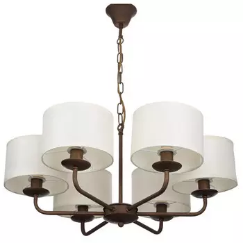 люстра подвесная СВЕТПРОМ 6х40Вт Е14 лен молочный