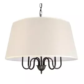люстра подвесная СВЕТПРОМ Лен 5x60Вт E14 текстиль,металл