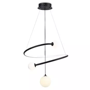 люстра подвесная светодиодная AMBRELLA Comfort 39Вт (ПДУ ИК) черный