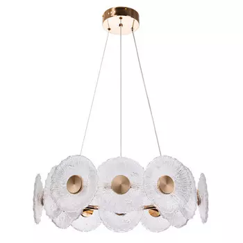 люстра подвесная светодиодная ART LAMP Cherish LED 1х62Вт металл золото