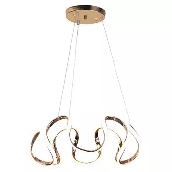 люстра подвесная светодиодная CAMELION Aspiration 95Вт металл пластик золотой