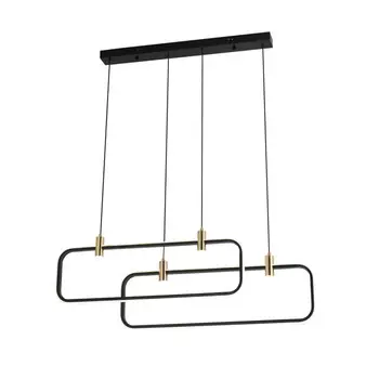 люстра подвесная светодиодная SCHAFFNER Sabroso 136Вт металл пластик чёрный