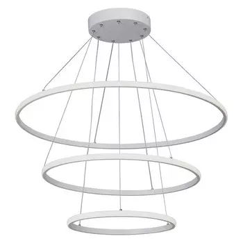 люстра подвесная светодиодная VITALUCE Ring 3x135Вт LED металл белый