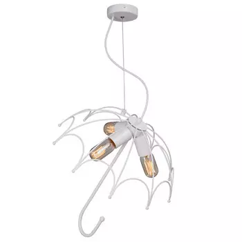 люстра подвесная VITALUCE Chicago 3х40Вт Е27 металл белый матовый