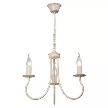 люстра подвесная VITALUCE King 6х40Вт E14 металл бежевый